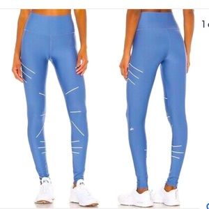 Alo High Waist Sequence Legging - Blue Jean - M - NWT